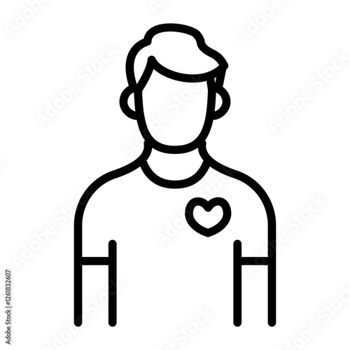 Male Patient Vector Icon