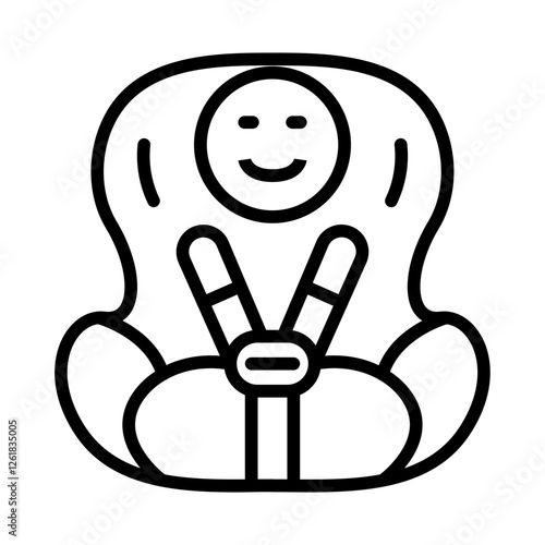 Child Seat Vector Icon