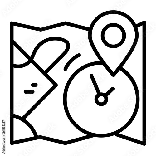 Estimated Time of Arrival Vector Icon