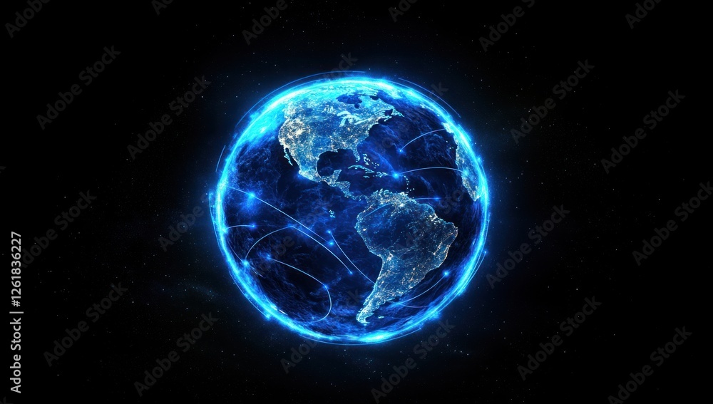 Global Network: A Digital Representation of Earth's Interconnections Global Network: A Digital Representation of Earth's Interconnections