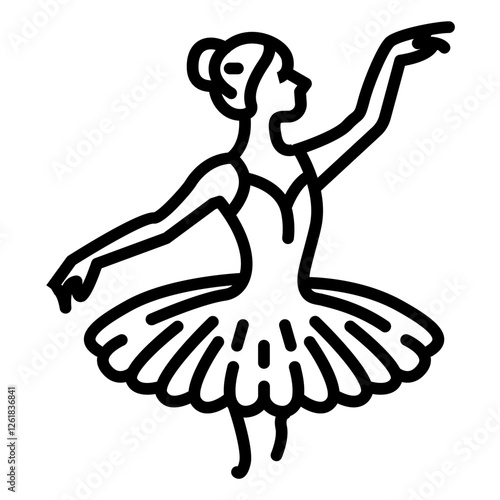 Ballet Dancer Vector Icon