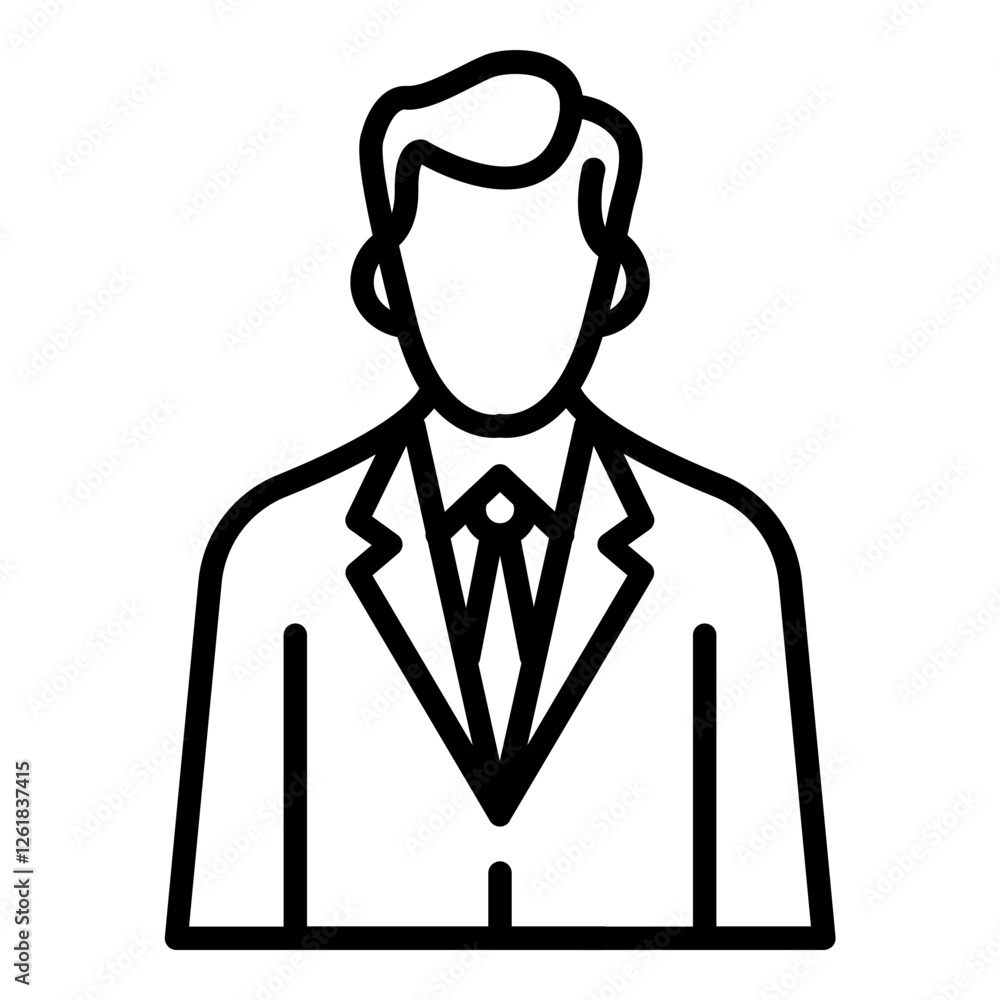 Obraz premium Politician Vector Icon