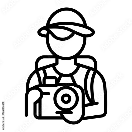 Tourist Vector Icon