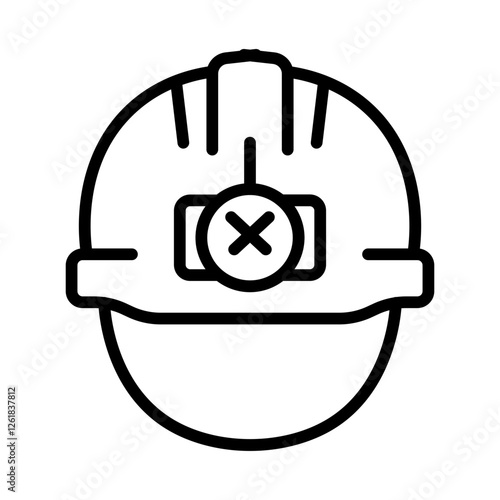 Caving Helmet Vector Icon