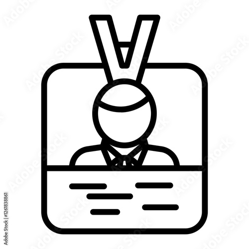 Journalist Badge Vector Icon