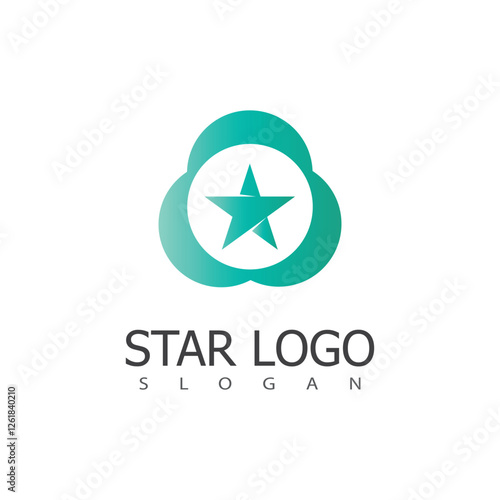 Star logo vector template element symbol design