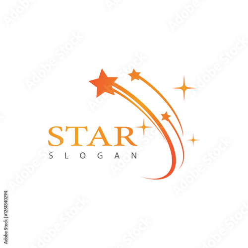 Star logo vector template element symbol design