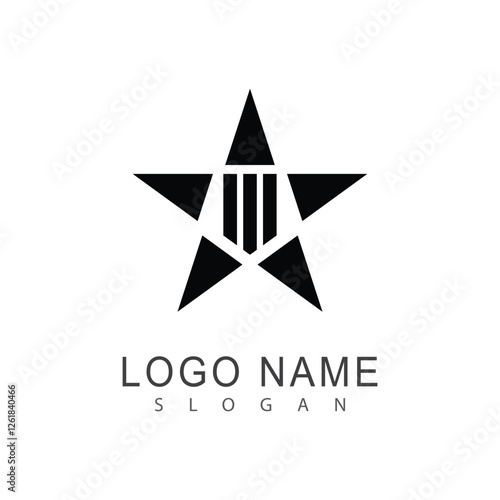 Star logo vector template element symbol design