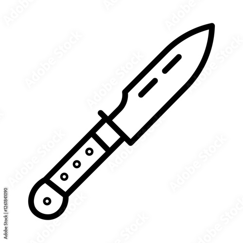 Sacrificial Knife Vector Icon