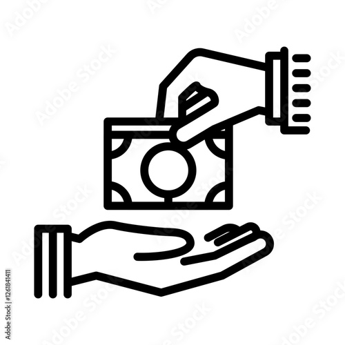 Bribery Web Vector Icon