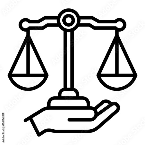 Imbalanced Scale Vector Icon
