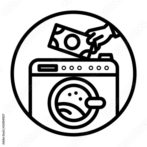 Laundered Money Vector Icon