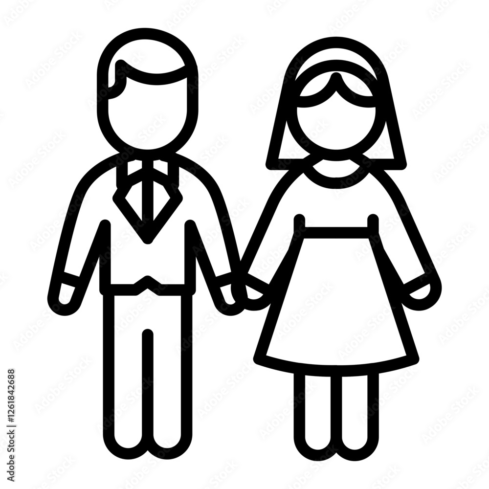 Obraz premium Matching Outfits Icon