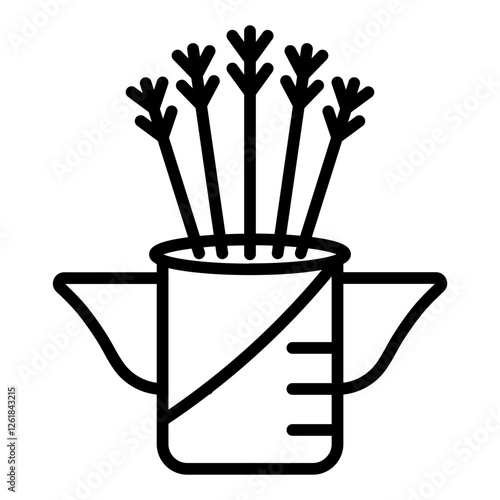 Back Quiver Vector Icon