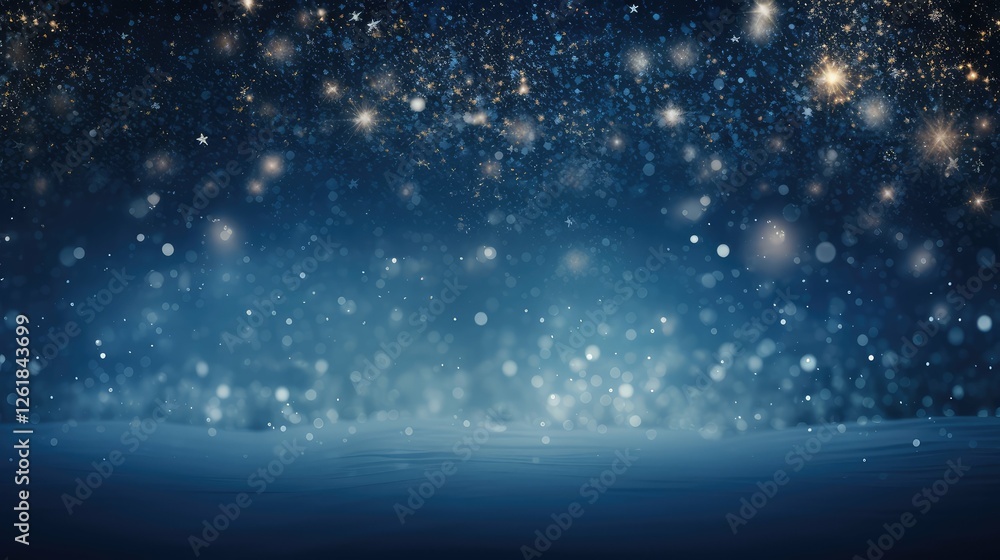 Fototapeta premium glowing dark blue christmas background
