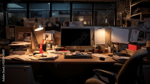 Wallpaper Mural lights leave the office Torontodigital.ca