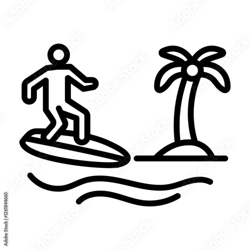 Surf Simulator Vector Icon