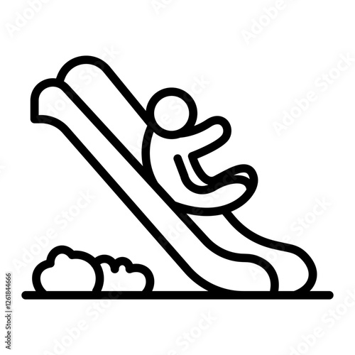 Tube Slide Vector Icon