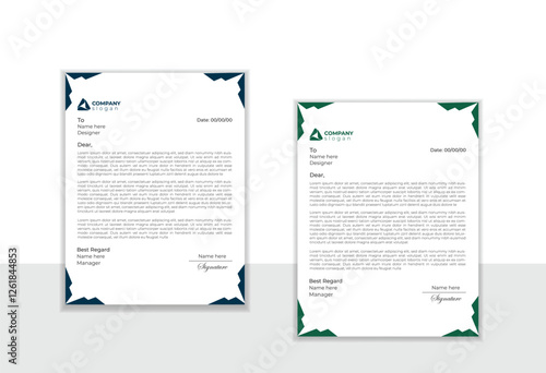 Vector modern letterhead template design