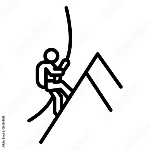 Climbing Clip Gate Vector Icon