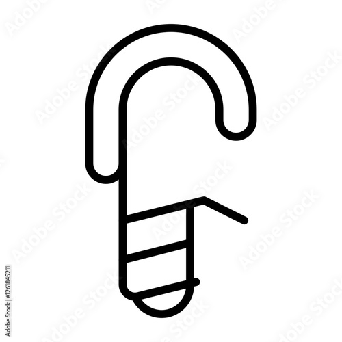 Climbing Screw Lock Vector Icon