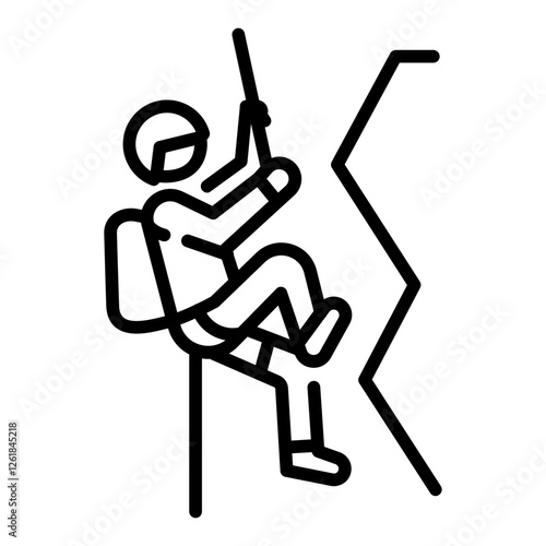 Climbing Sling Dyneema Vector Icon