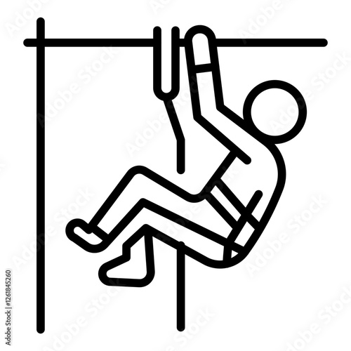 Climbing Tension Board Vector Icon