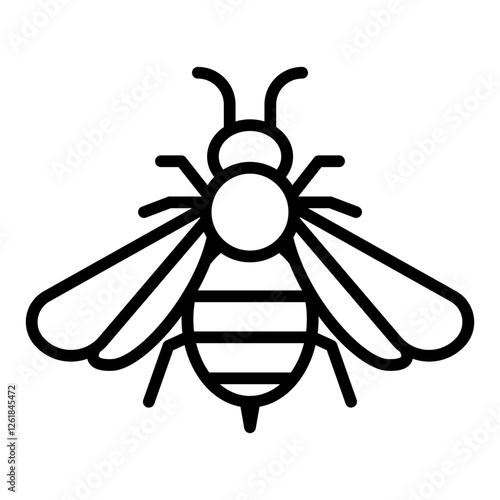Bee Sting Allergy Vector Icon