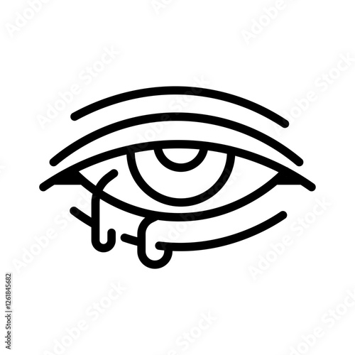 Eye Puffiness Vector Icon