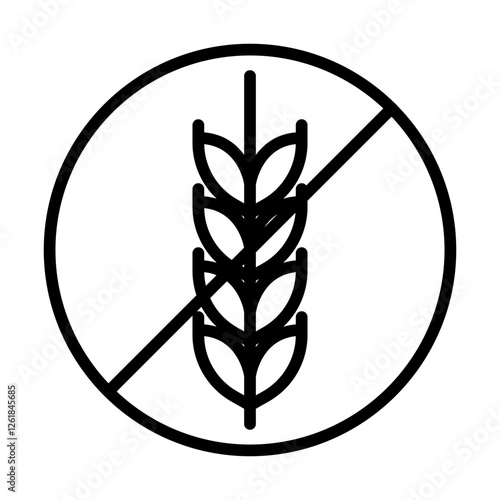 Gluten Sensitivity Vector Icon