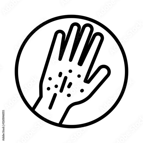 Skin Flare Up Vector Icon