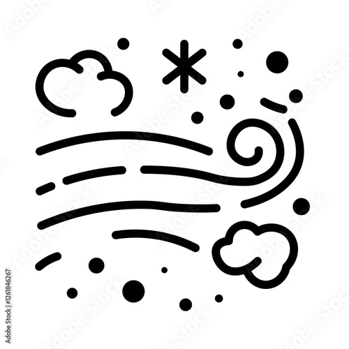 Wind Allergens Vector Icon
