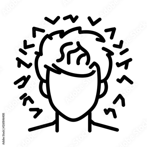 Chronic Fatigue Syndrome Vector Icon