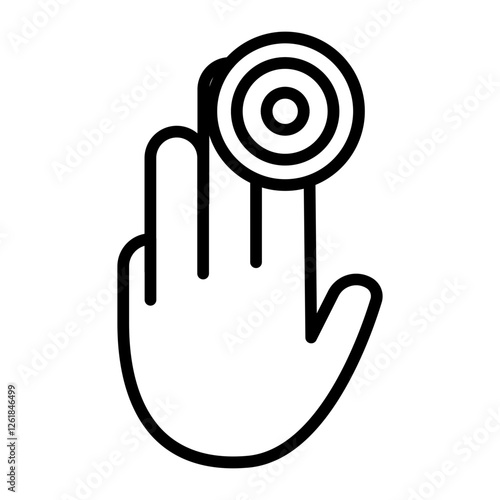 Finger Swelling Vector Icon