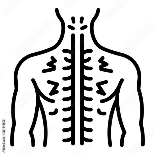 Pinched Nerve Vector Icon