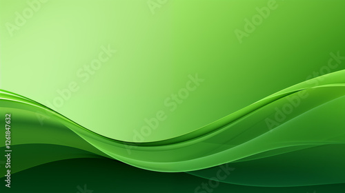 Abstract green background. green wide banner background