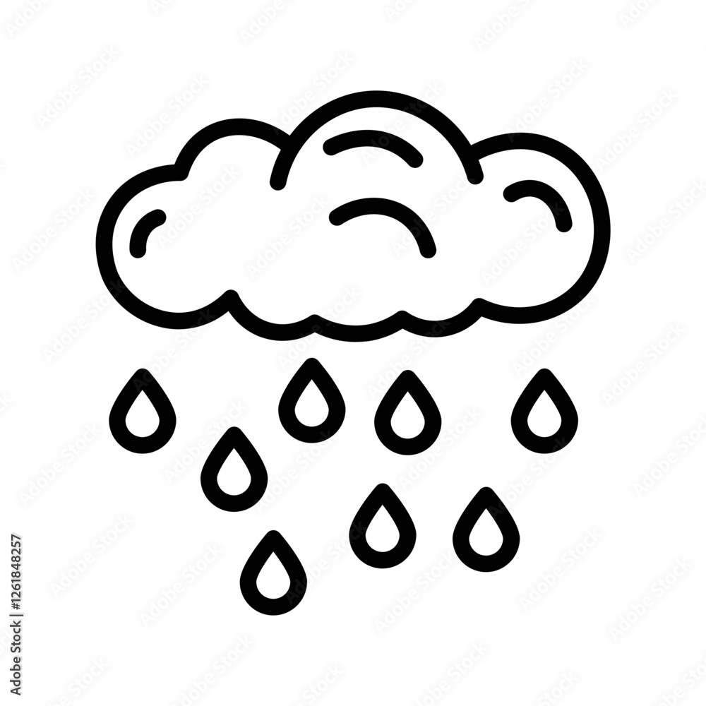Humid Air Vector Icon Humid Air Vector Icon