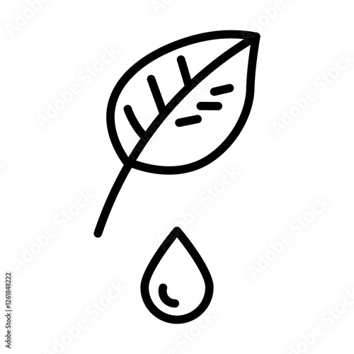 Dripping Leaves Vector Icon