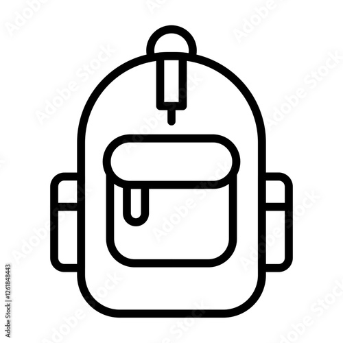 Monsoon Backpack Vector Icon