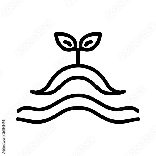 Moist Soil Vector Icon