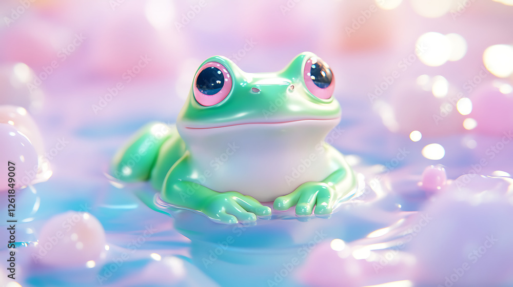 Obraz premium Cute Frog 3D