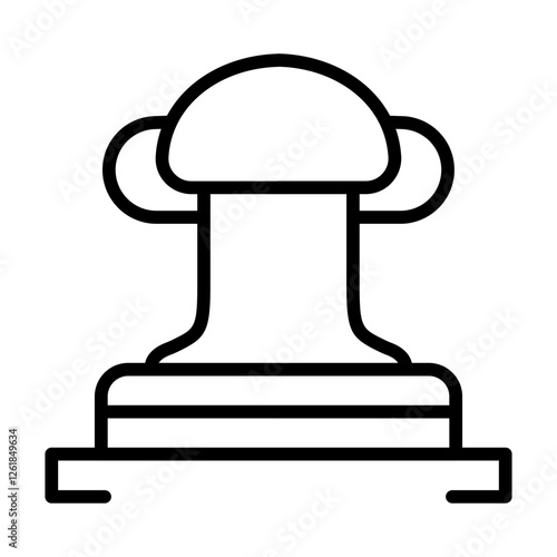 Mooring Bollard Vector Icon