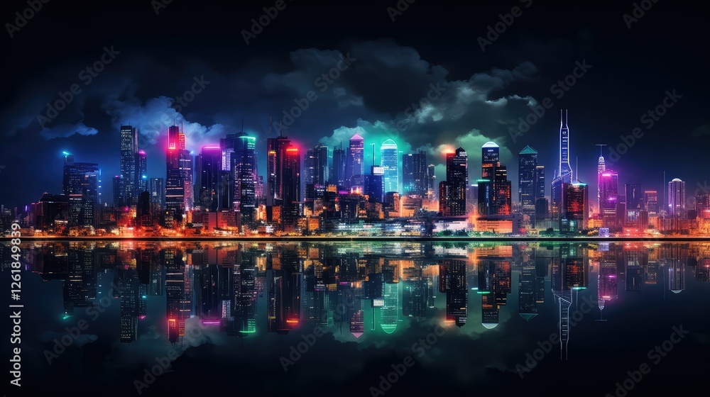 Fototapeta premium vibrant dark canvas background