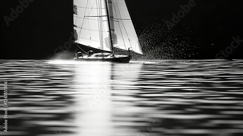 water black and white nautical photography