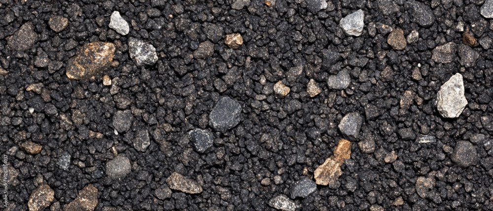 Gravel Texture with Natural Stone Accents Gravel Texture with Natural Stone Accents
