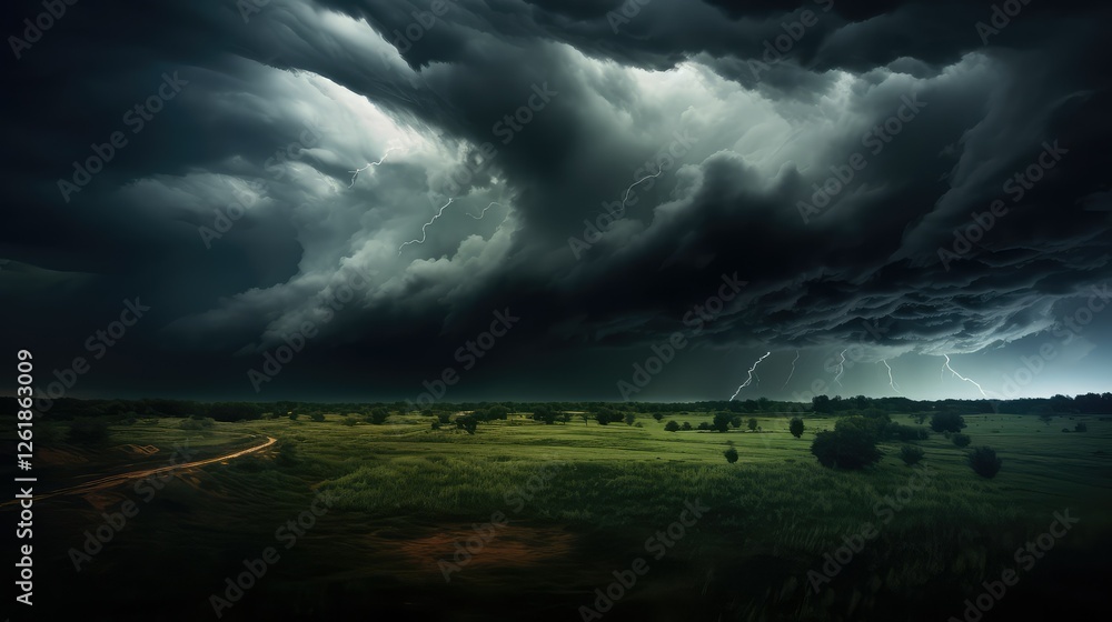Fototapeta premium storm gritty black background