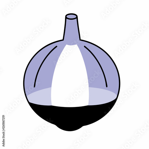 Zinc garlic icon isometric  Mineral water Medicine zn vector  illustration (1)