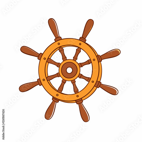 Handwheel icon Cartoon illustration of handwheel vector (1)