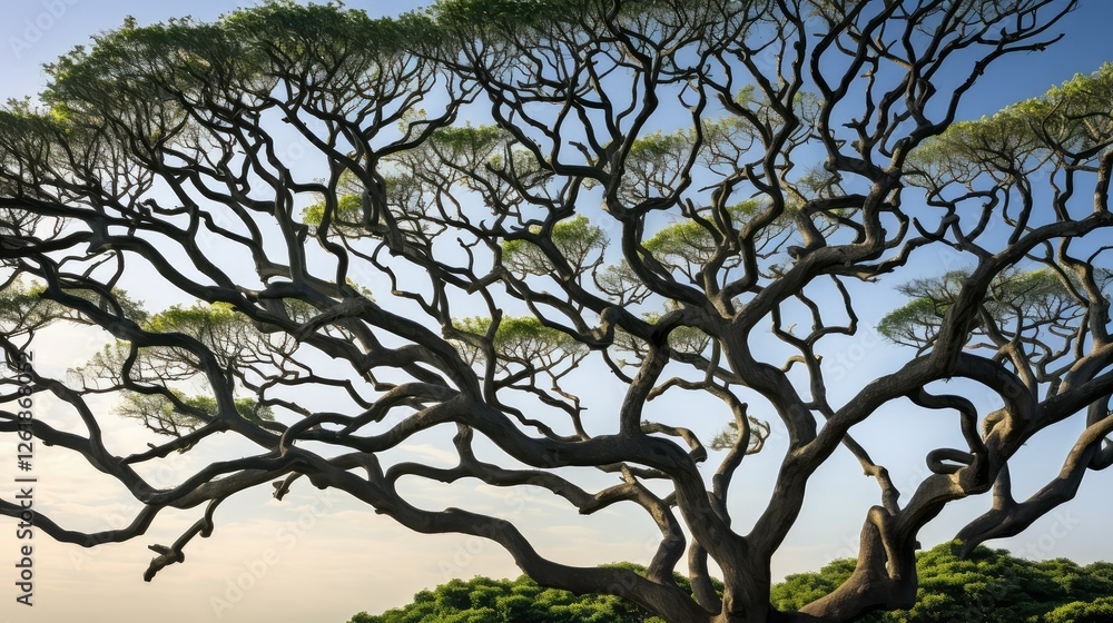 silhouette monkey pod tree silhouette monkey pod tree