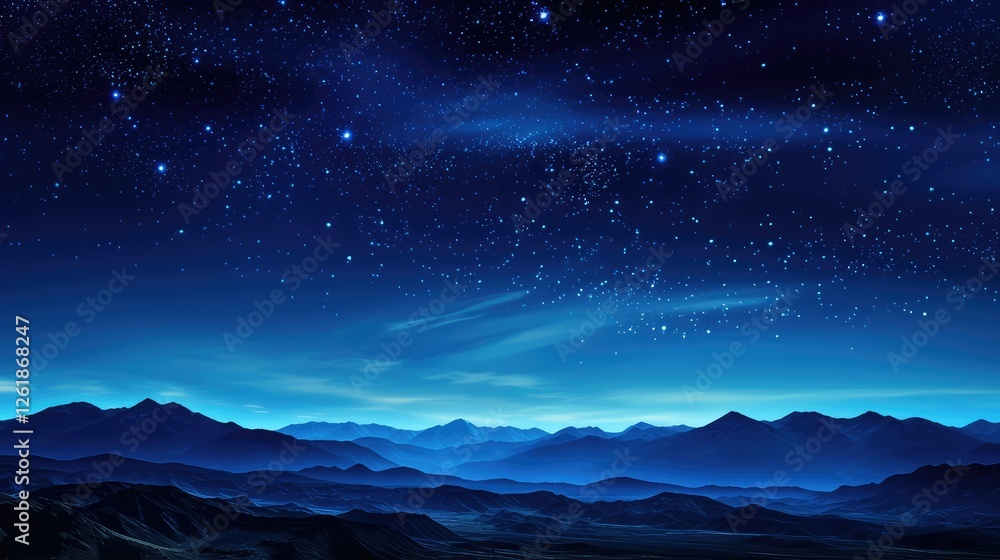 Fototapeta premium backdrop clear blue night sky